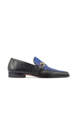 Mauri 4800/2 Priest Iguana & Python Skin Horse-Bit Loafers (MA5370)