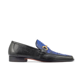 Mauri 4800/2 Priest Men's Shoes Exotic Iguana & Python Skin Horse-Bit Loafers (MA5370)(Special Order)-AmbrogioShoes