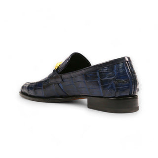Mauri 4800/5 Men's Shoes Exotic Crocodile Horsebit Loafers (MA5652)(Special Order)-AmbrogioShoes
