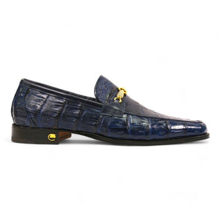 Mauri 4800/5 Men's Shoes Exotic Crocodile Horsebit Loafers (MA5652)(Special Order)-AmbrogioShoes