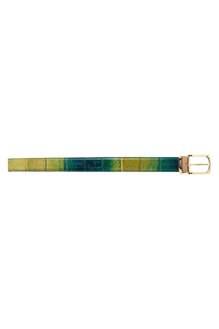 Mauri 4851 0100/35 Men's Alligator Skin Belt (MAB1049)