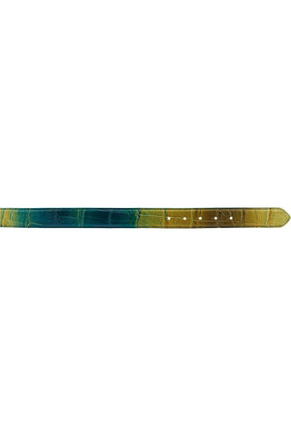 Mauri 4851 0100/35 Men's Exotic Alligator Skin Belt (MAB1049)