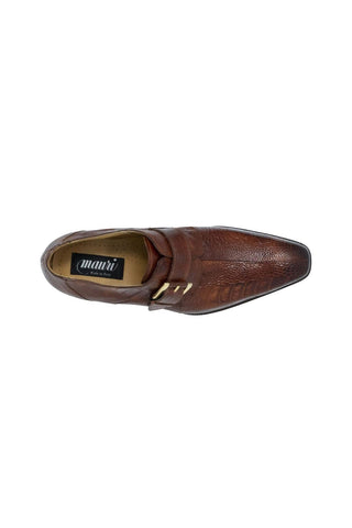 Mauri 4853-2 Cardinal Gold Ostrich Monk-Straps Loafers (MA5112)