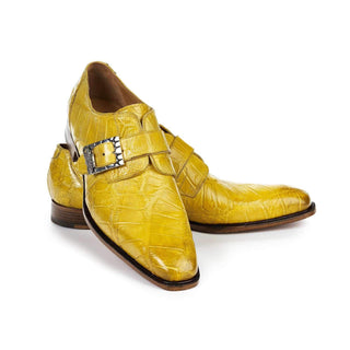 Mauri 4853/2 Steam Boat Exotic Alligator Skin Monk-Strap Loafer (MA5002)(Made to Order)-AmbrogioShoes
