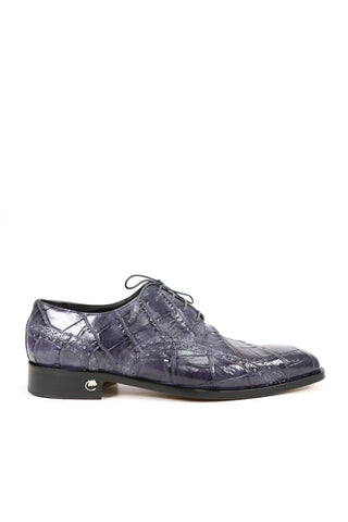 Mauri 4858 Designer Skin Cedro Medium Grey Burnished Body Alligator Oxfords (MA4805)