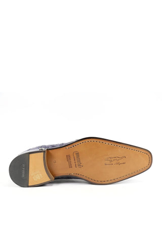 Mauri 4858 Designer Skin Cedro Medium Grey Burnished Body Alligator Oxfords (MA4805)
