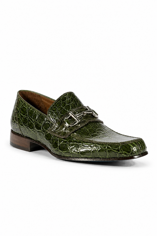Mauri 4885 Flanks Crocodile Horse-Bit Loafers (MAO1028)