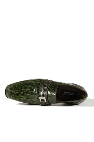 Mauri 4885 Flanks Crocodile Skin Horse-Bit Loafers (MAO1028)