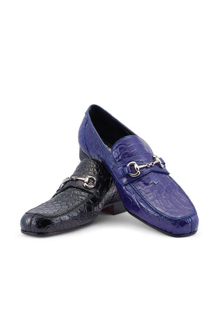 Mauri 4885/2 Executive Alligator Skin Horse-Bit Loafers (MA5478)