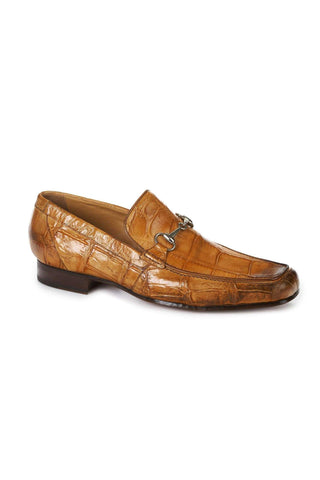 Mauri 4894 Matrix Cestnut Brown Body Alligator Loafers (MA5004)
