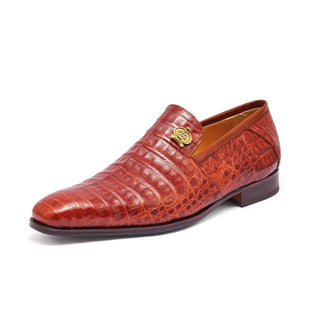 Mauri 4912 Monarch Exotic Crocodile Slip-On Loafers (MA5319)(Made to Order)-AmbrogioShoes