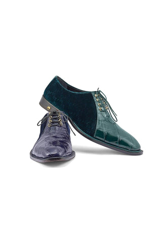 Mauri 4948 Lenox Body Alligator & Velvet Oxfords (MA5353)