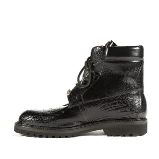 Mauri 4949 Hawk Men's Shoes Exotic Ostrich Skin Boots (MA5273)(Special Order)-AmbrogioShoes