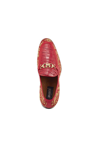 Mauri 4954 Wealth Alligator / Gobelins Fabric / Leather Horsebit Loafers (MA5363)