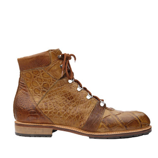Mauri 4963 Pathfinder Exotic Alligator & Ostrich Skin Boots (MA5274)(Made to Order)-AmbrogioShoes