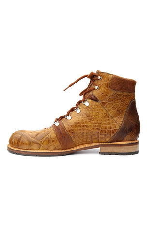 Mauri 4963 Pathfinder Exotic Alligator & Ostrich Skin Boots (MA5274)(Made to Order)-AmbrogioShoes