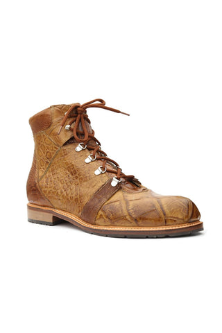 Mauri 4963 Pathfinder Exotic Alligator & Ostrich Skin Boots (MA5274)(Made to Order)-AmbrogioShoes