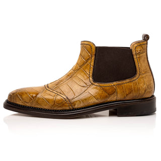 Mauri 4964/1 Men's Shoes Exotic Alligator Chelsea Boots (MA5635)-AmbrogioShoes