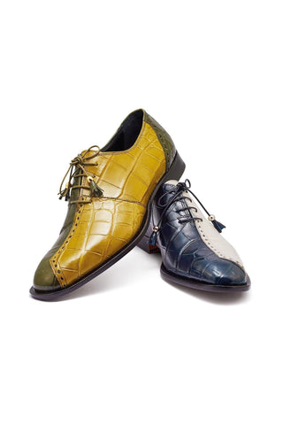 Mauri 4975 Two Face Alligator Skin Oxfords (MA5317)