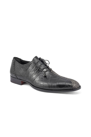 Mauri 4975/2 Two Face Alligator & Matahari Fabric Oxford