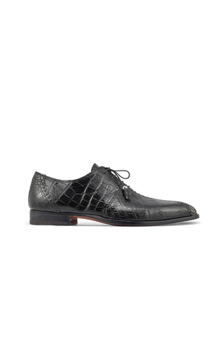 Mauri 4975/2 Two Face Alligator Skin & Matahari Fabric Oxfords (MA5400)