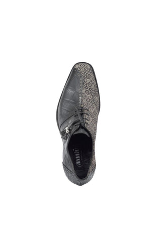 Mauri 4975/2 Two Face Alligator Skin & Matahari Fabric Oxfords (MA5400)