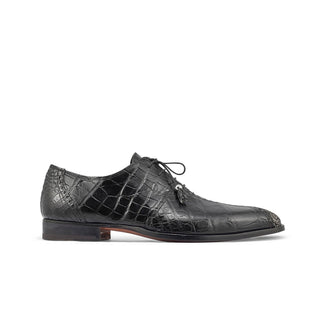 Mauri 4975/2 Two Face Exotic Alligator Skin & Matahari Fabric Oxfords (MA5400)-AmbrogioShoes