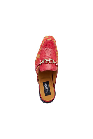 Mauri 4976 Bermuda Alligator Skin & Gobelins Fabric Horsebit Mules (MA5442)