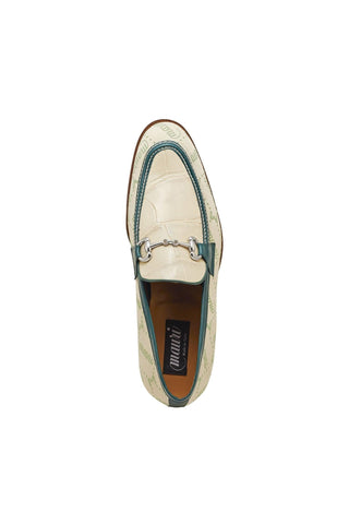 Mauri 4983 Bahamas Alligator Skin / Fabric / Leather Horse-Bit Loafers (MA5302)