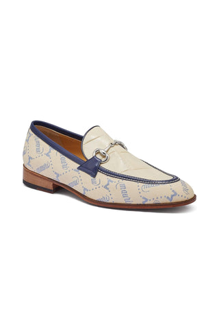 Mauri 4983 Bahamas Alligator Skin / Fabric / Leather Horse-Bit Loafers (MA5302)