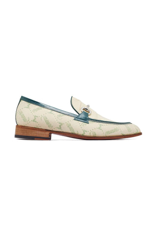 Mauri 4983 Bahamas Alligator Skin / Fabric / Leather Horse-Bit Loafers (MA5302)