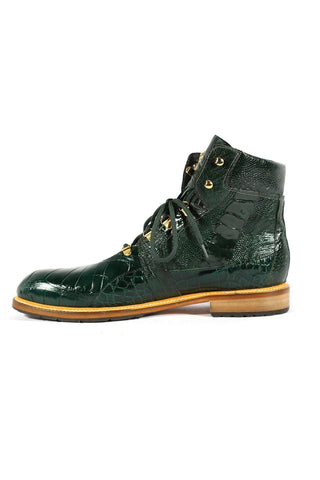 Mauri 4986 Tracker Exotic Alligator / Ostrich Leg Boots (MA5380)-AmbrogioShoes