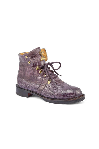 Mauri 4986 Tracker Exotic Alligator / Ostrich Leg Boots (MA5380)(Made to Order)-AmbrogioShoes