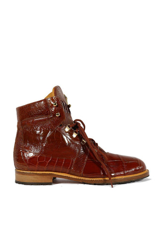 Mauri 4986 Tracker Exotic Alligator / Ostrich Leg Boots (MA5380)(Made to Order)-AmbrogioShoes