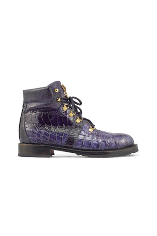 Mauri 4986 Tracker Exotic Alligator / Ostrich Leg Boots (MA5380)(Made to Order)-AmbrogioShoes