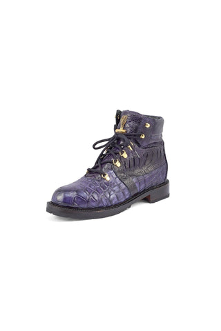 Mauri 4986 Tracker Exotic Alligator / Ostrich Leg Boots (MA5380)(Made to Order)-AmbrogioShoes