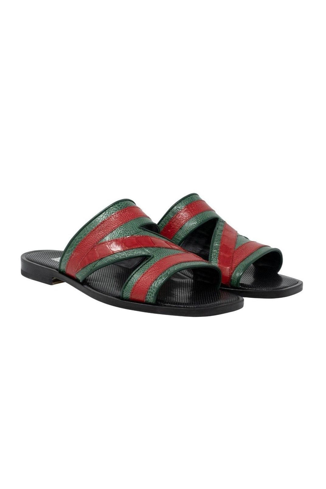 Mauri 5068 Sarasota Multi Color Ostrich Sandals (MA5116)
