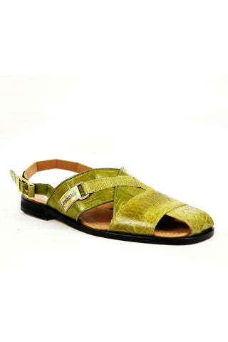 Mauri 5113 Thor Crocodile Skin & Ostrich Skin Sandals (MA5307)
