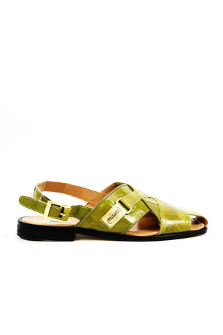 Mauri 5113 Thor Crocodile Skin & Ostrich Skin Sandals (MA5307)