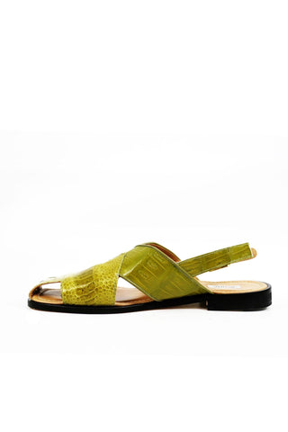 Mauri 5113 Thor Crocodile Skin & Ostrich Skin Sandals (MA5307)