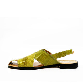 Mauri 5113 Thor Men's Shoes Exotic Crocodile Skin & Ostrich Skin Sandals (MA5307)-AmbrogioShoes