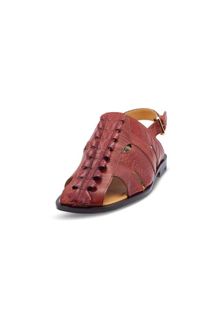 Mauri 5133 Mayhem Gold Hornback / Ostrich Leg Eyes Sandals (MA5437)