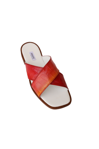 Mauri 5134 Carnival Alligator Skin Slip-On Sandals (MA5676)