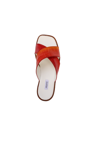 Mauri 5134 Carnival Alligator Skin Slip-On Sandals (MA5676)