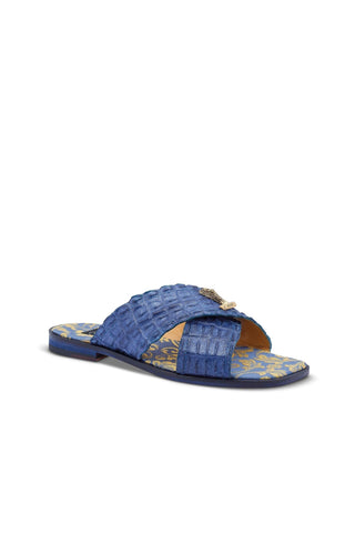 Mauri 5134 Coral Men's Shoe Exotic Hornback Slip-On Sandals (MA5439)-AmbrogioShoes