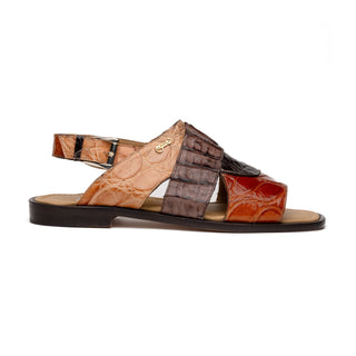 Mauri 5181 Cayman Exotic Alligator Skin & Hornback Sandals (MA5611)-AmbrogioShoes