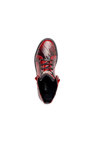 Mauri 6129-1 Golden Boy Crocodile Skin & Nappa High-Top Sneakers (MA5574)