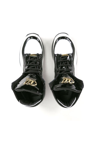 Mauri 8401 Flash Crocodile Skin / Ostrich Leg / Patent High-Top Sneakers (MA5456)