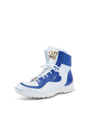 Mauri 8401 Flash Crocodile Skin / Ostrich Leg / Patent High-Top Sneakers (MA5456)