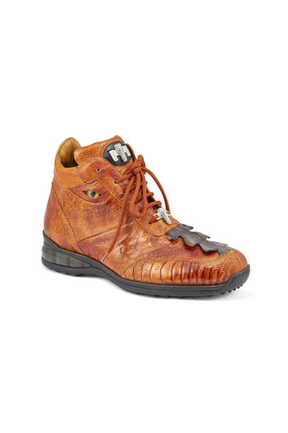 Mauri 8405/1 Venom Exotic Hornback Tail & Ostrich Leg Eyes Sneakers (MA5390)(Made to Order)-AmbrogioShoes